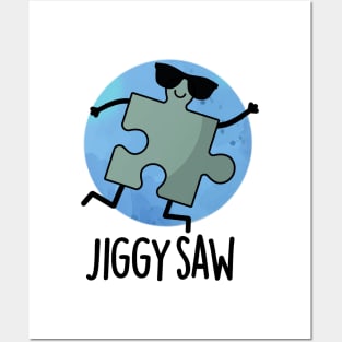 Jiggy Saw Cute Dancing Jigsaw Puzzle Pun Posters and Art